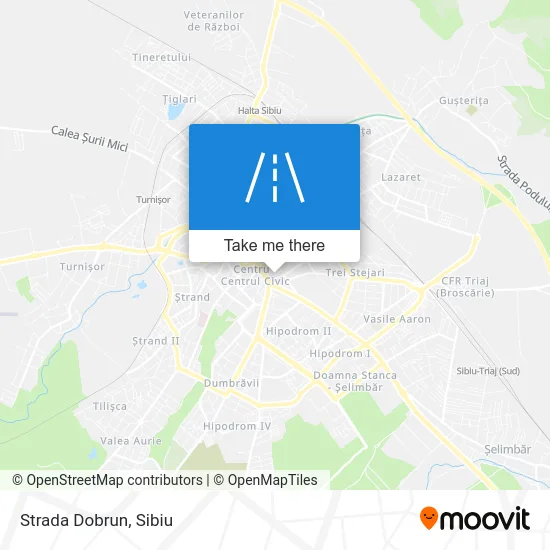 Strada Dobrun map