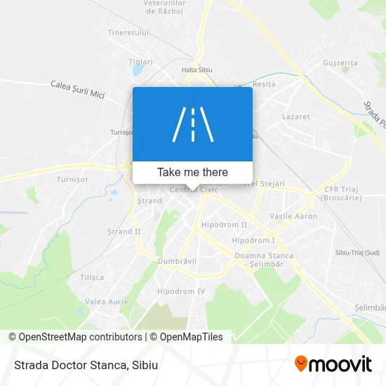 Strada Doctor Stanca map