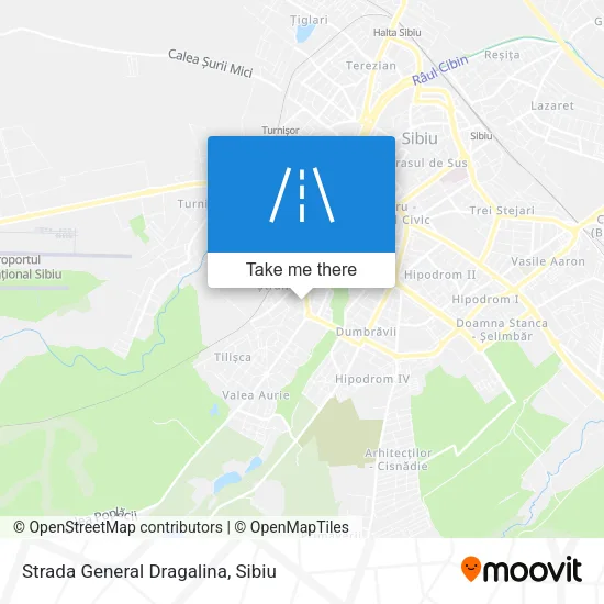 Strada General Dragalina map