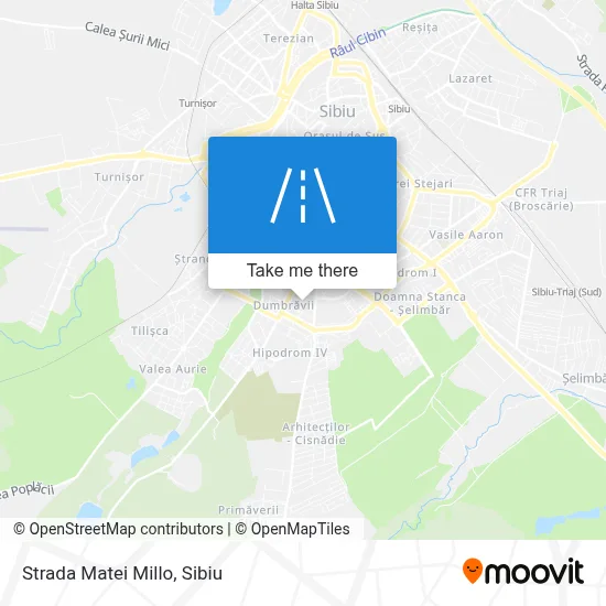 Strada Matei Millo map