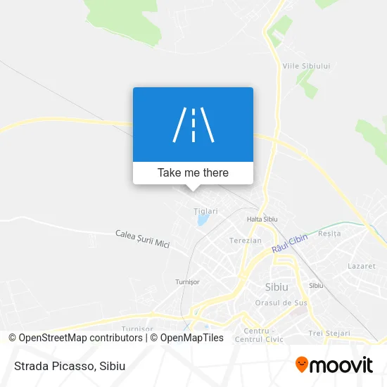 Strada Picasso map