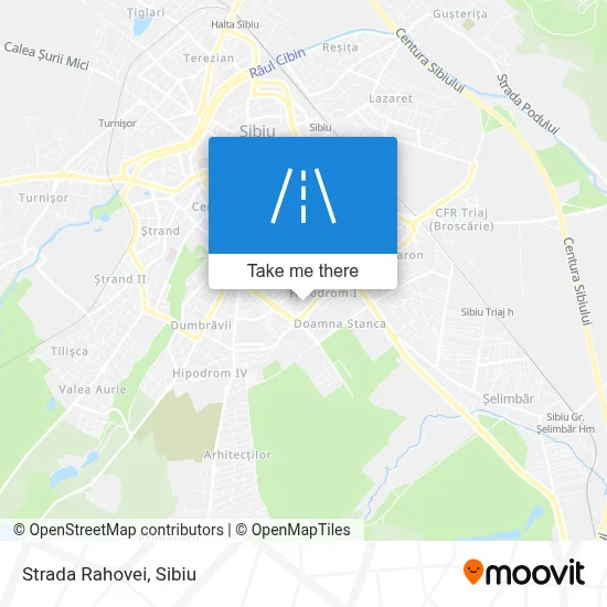 Strada Rahovei map