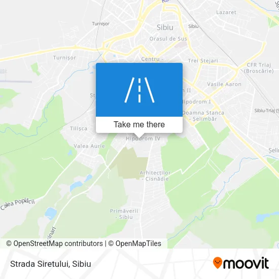 Strada Siretului map