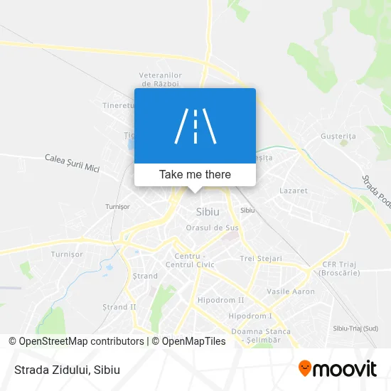 Strada Zidului map