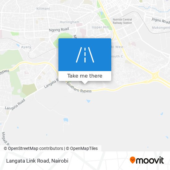 Langata Link Road map