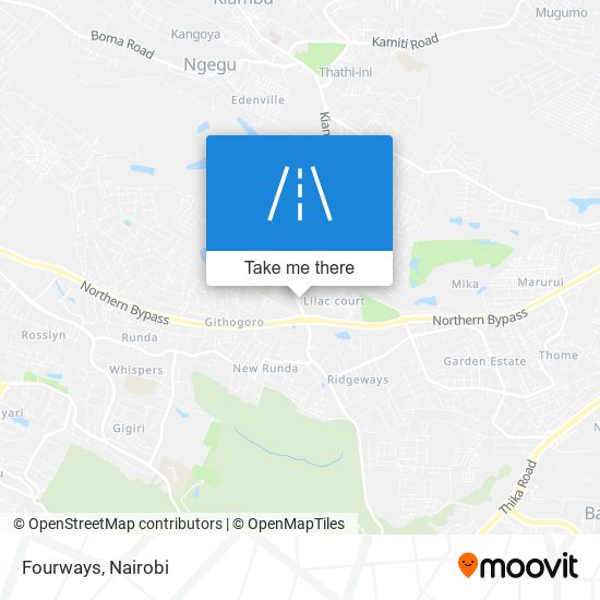 Fourways map