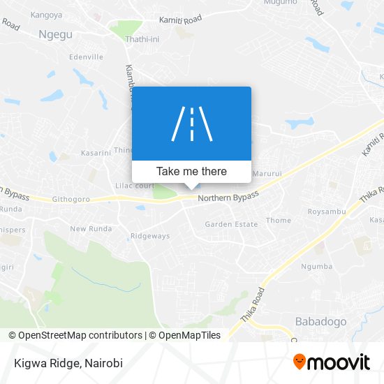 Kigwa Ridge map
