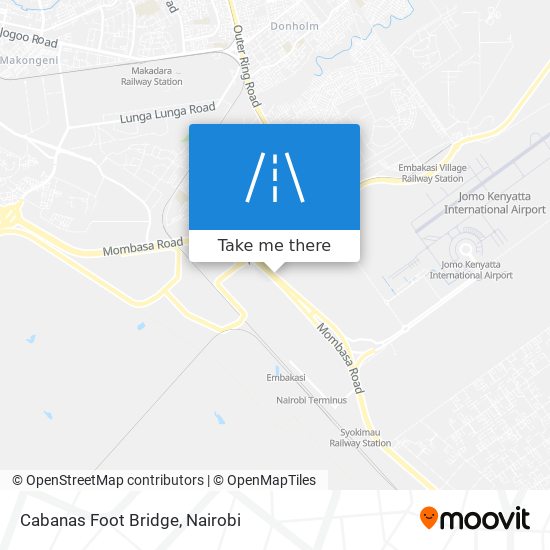 Cabanas Foot Bridge map