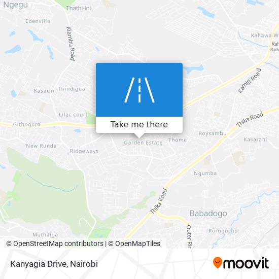 Kanyagia Drive map