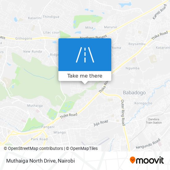 Muthaiga North Drive map