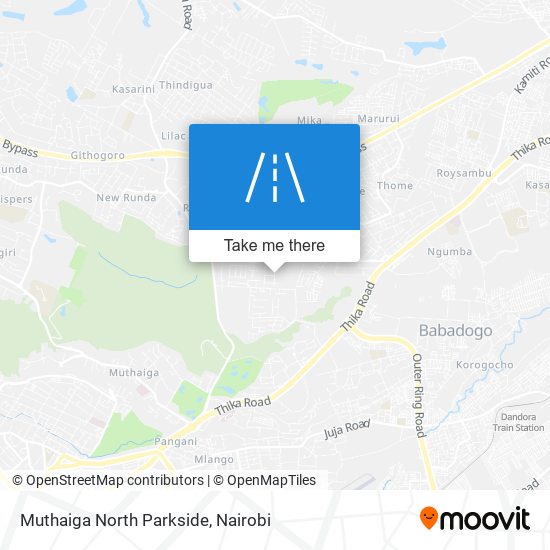 Muthaiga North Parkside map