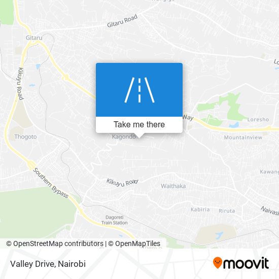 Valley Drive map