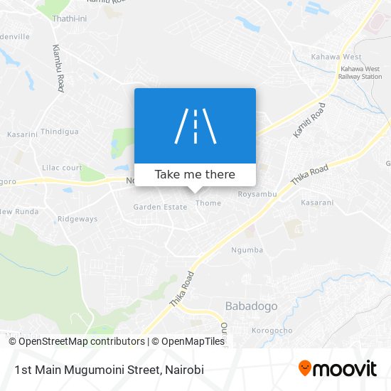 1st Main Mugumoini Street map