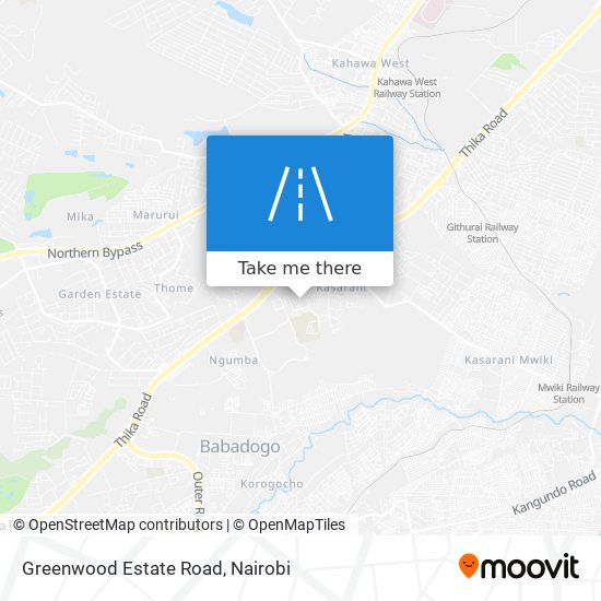 Greenwood Estate  Road map