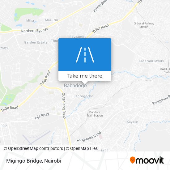 Migingo Bridge map