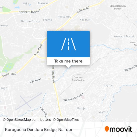 Korogocho Dandora Bridge map