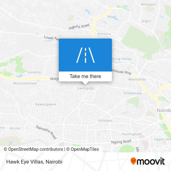 Hawk Eye Villas map