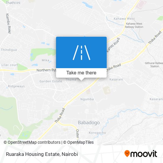 Ruaraka Housing Estate map