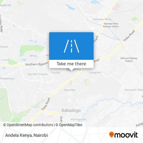 Andela Kenya map