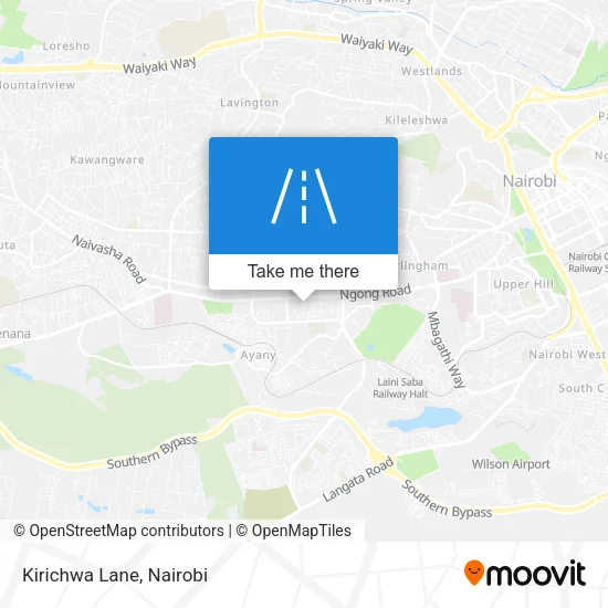 Kirichwa Lane map