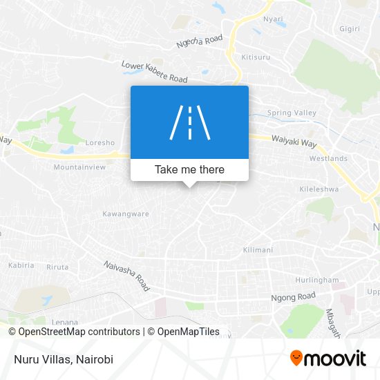 Nuru Villas map