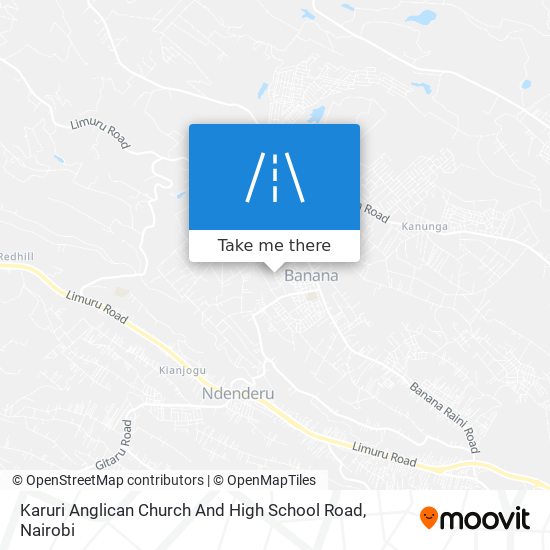 Karuri Anglican Church And High School Road map
