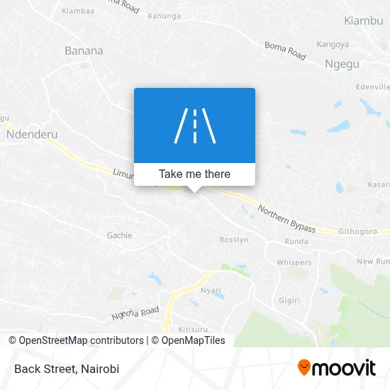 Back Street map