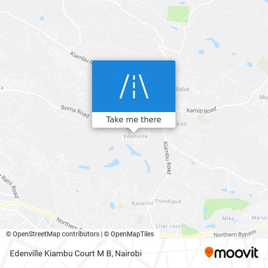 Edenville Kiambu Court M B map