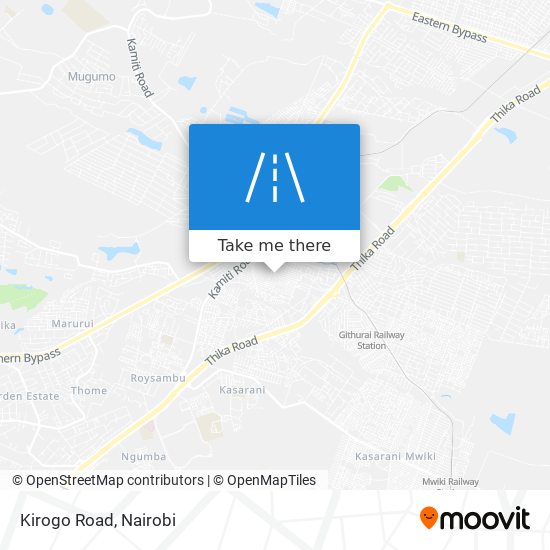 Kirogo Road map