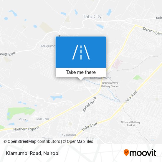 Kiamumbi Road map