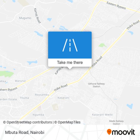 Mbuta Road map