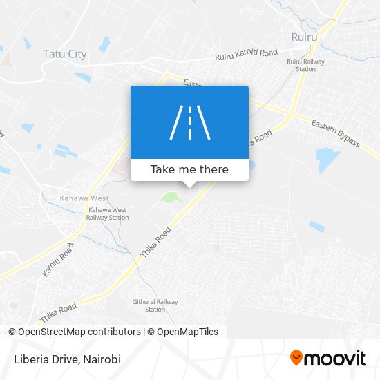 Liberia Drive map