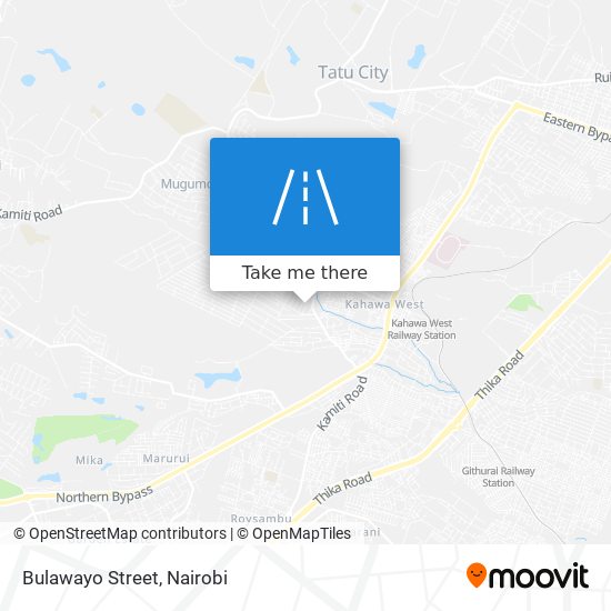 Bulawayo Street map