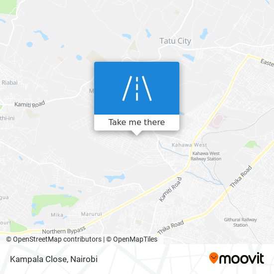 Kampala Close map