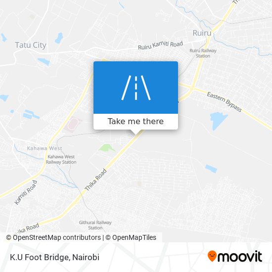 K.U Foot Bridge map