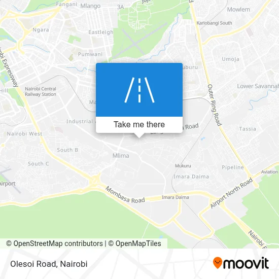 Olesoi Road map