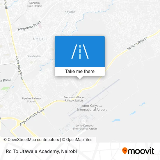 Rd To Utawala Academy map