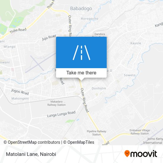 Matolani Lane map