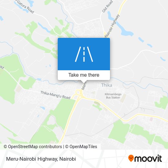 Meru-Nairobi Highway map