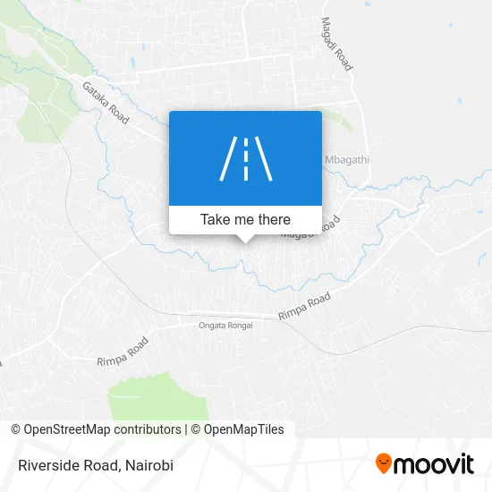 Riverside Road map