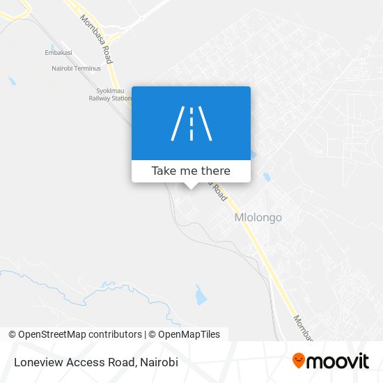 Loneview Access Road map