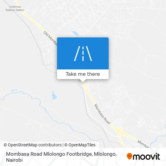 Mombasa Road Mlolongo Footbridge, Mlolongo map