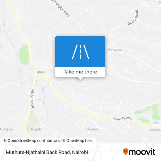 Muthure-Njathaini Back Road map