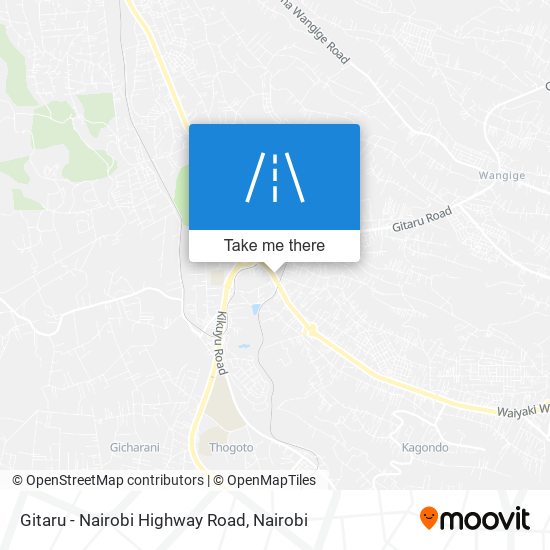 Gitaru - Nairobi Highway Road map