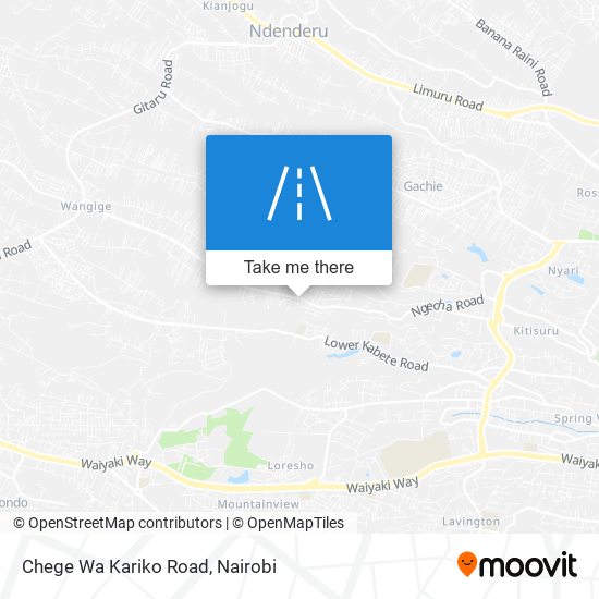 Chege Wa Kariko Road map