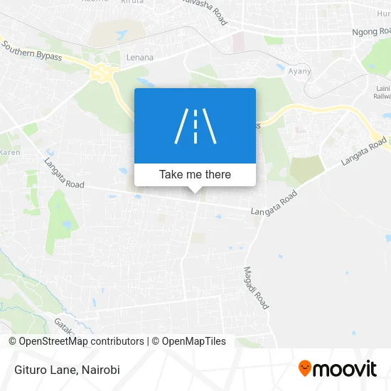 Gituro Lane map