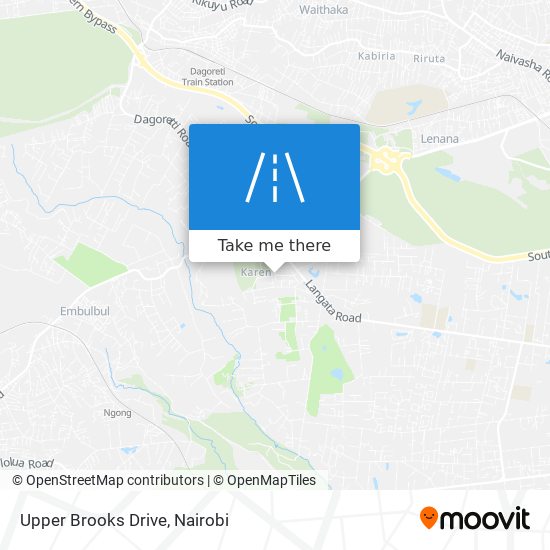 Upper Brooks Drive map