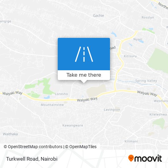 Turkwell Road map