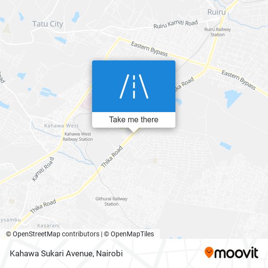 Kahawa Sukari Avenue map