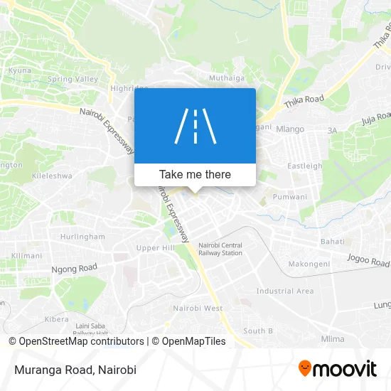 Muranga Road map